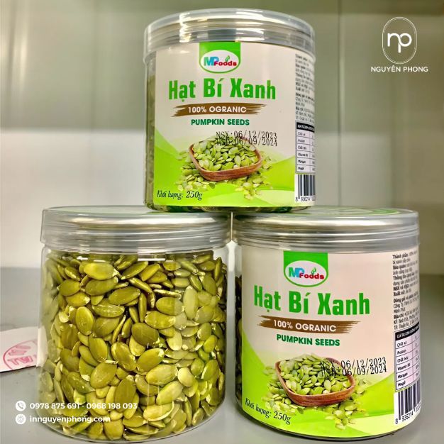in tem dán hạt bí với công nghệ hiện đại